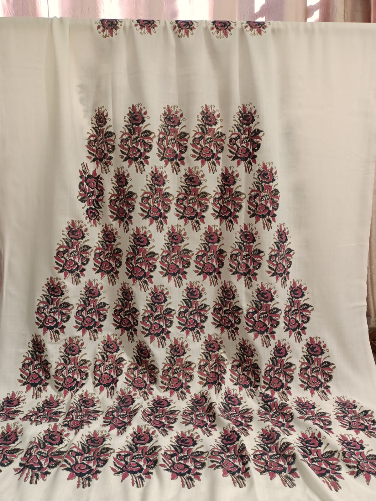 Block Printed Pashmina Shawl