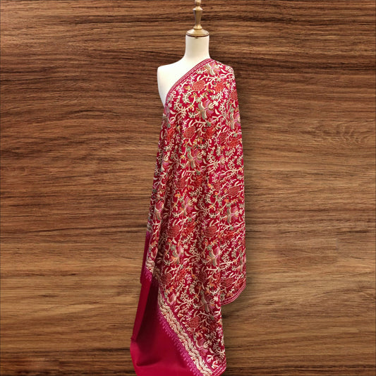 Kalmkar Embroidered Pure Pashmina