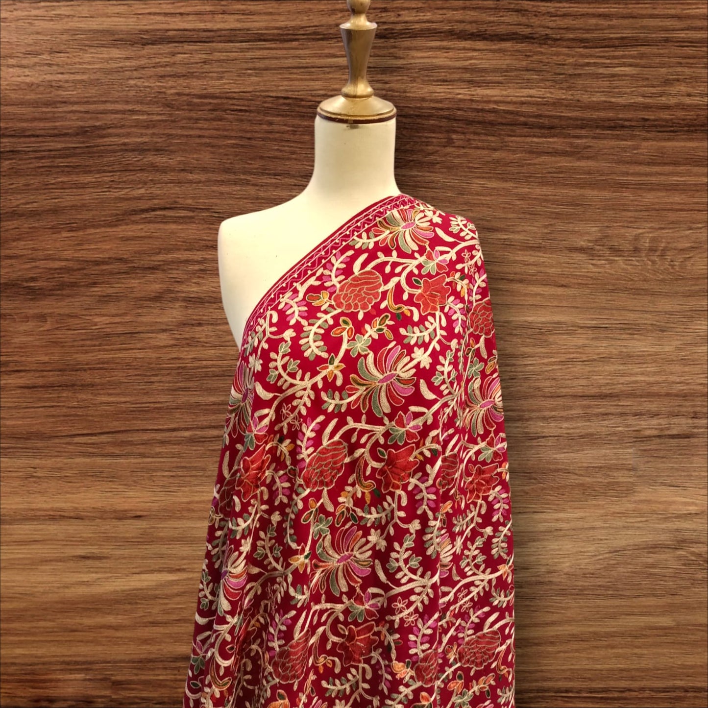 Kalmkar Embroidered Pure Pashmina