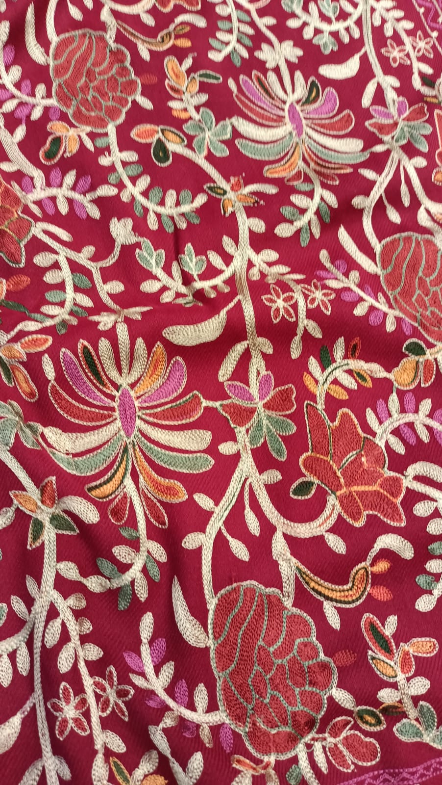 Kalmkar Embroidered Pure Pashmina