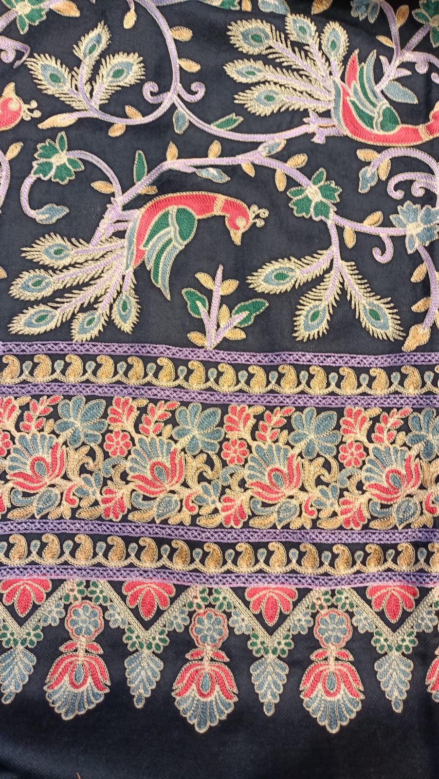 Kalmkar Embroidered Pure Pashmina