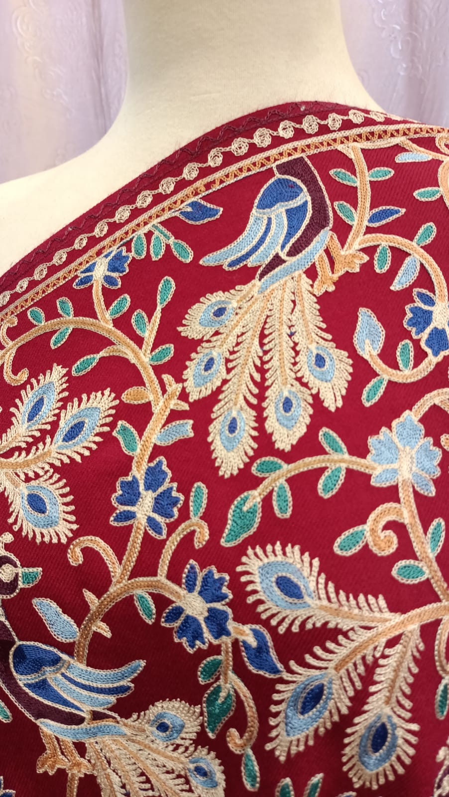 Kalmkar Embroidered Pure Pashmina