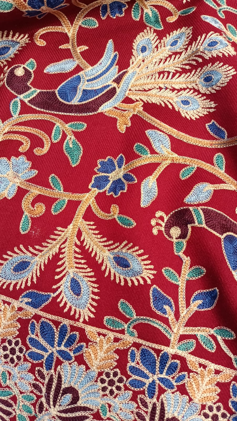 Kalmkar Embroidered Pure Pashmina