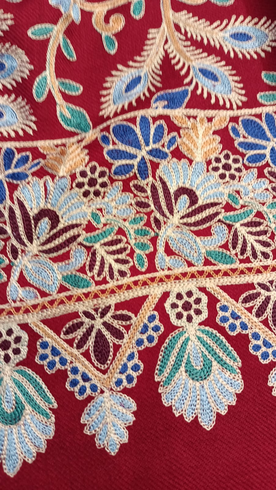 Kalmkar Embroidered Pure Pashmina