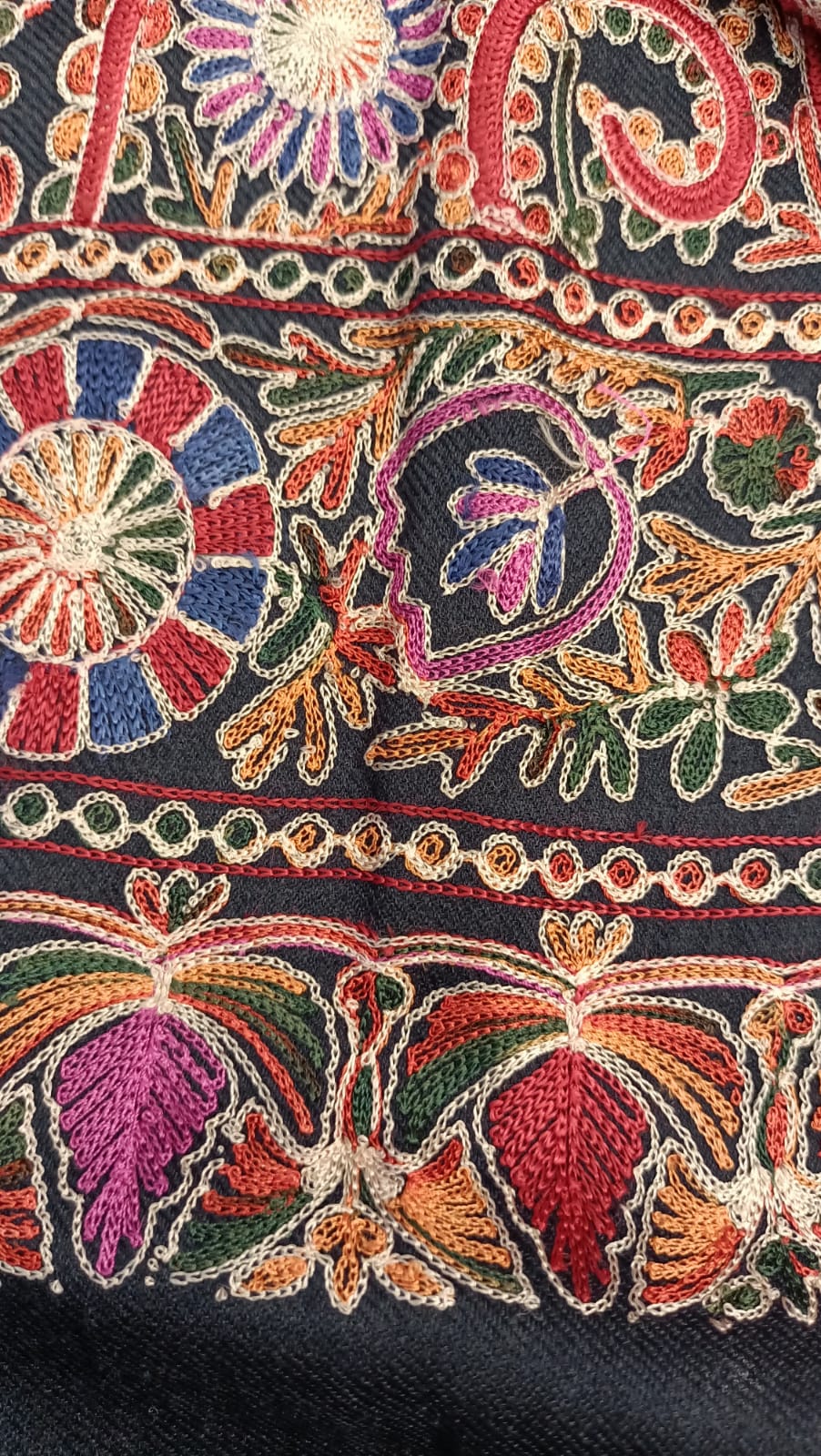 Kalmkar Embroidered Pure Pashmina