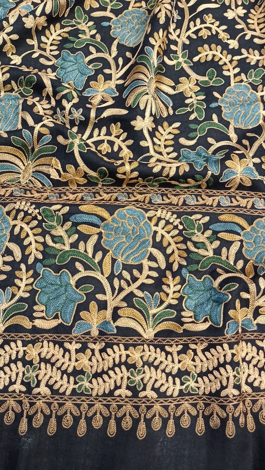 Kalmkar Embroidered Pure Pashmina