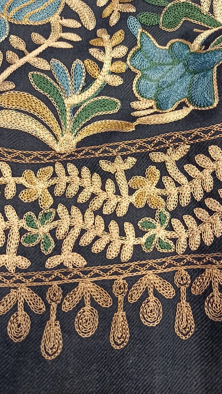 Kalmkar Embroidered Pure Pashmina