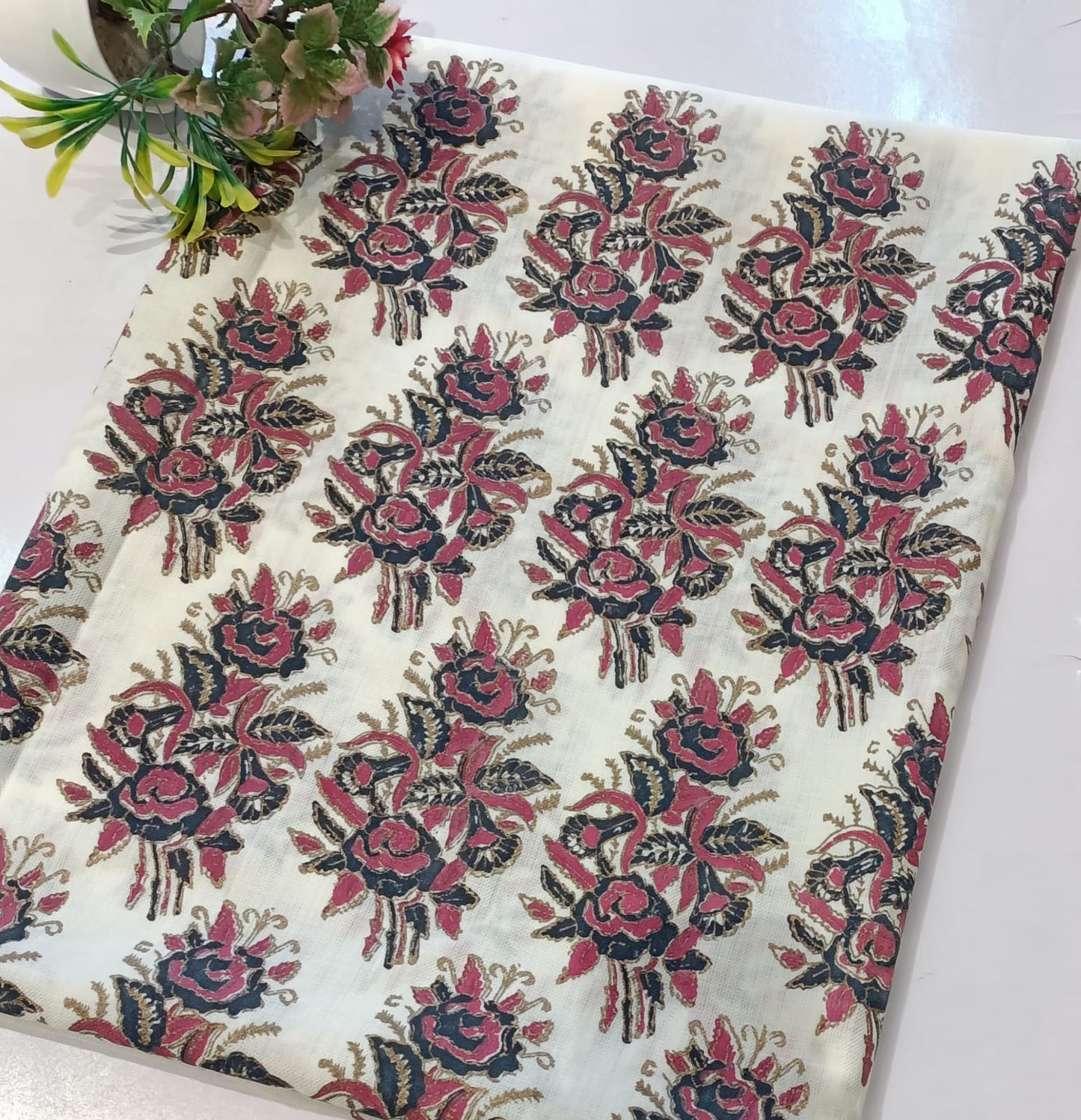 Block Printed Pashmina Shawl