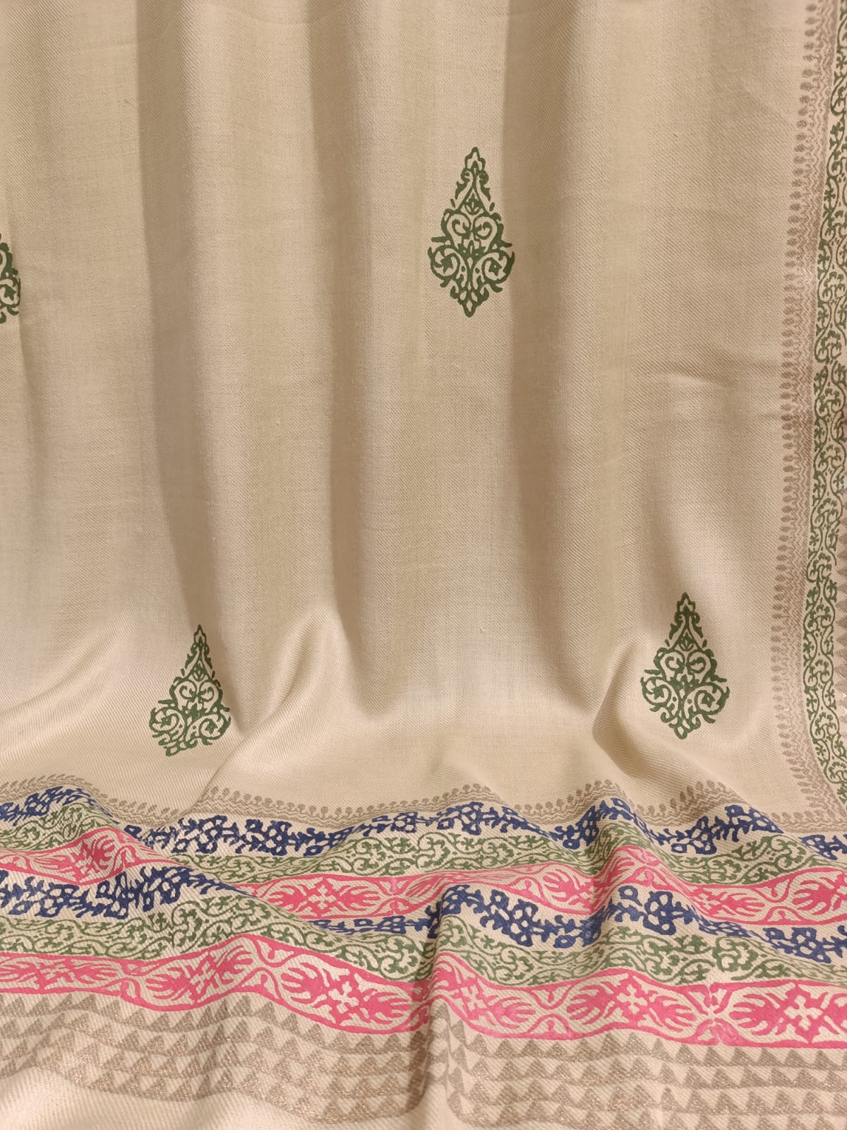 Block Printed Pashmina Shawl