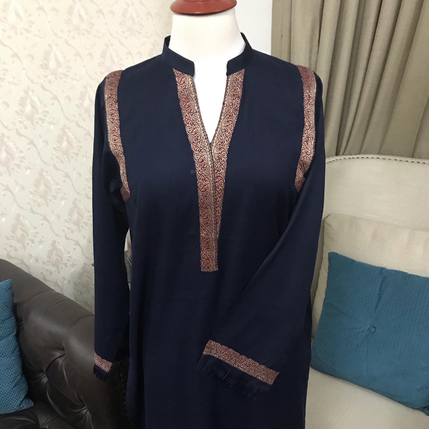 FJ24-02 Pashmina Weaved Kurta