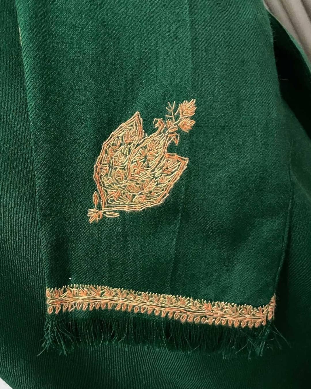 FJ24-03 Hand Embroidered Pashmina Kurta